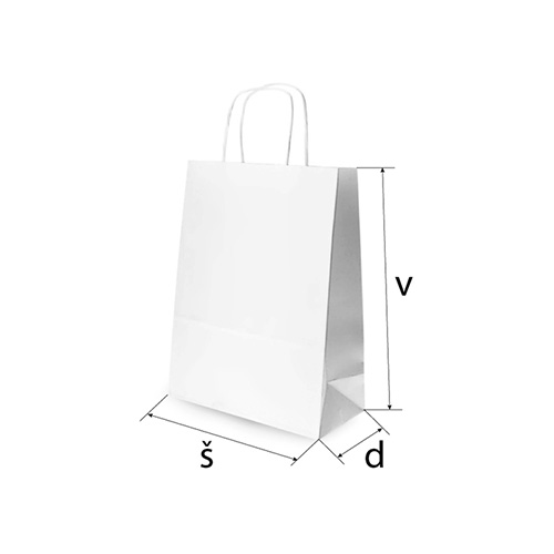 Papirnata vrećica standard š18 x d8 x v22 cm DU 02 - Slika 2