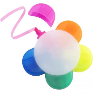 Peterobojni marker u obliku cvijeta