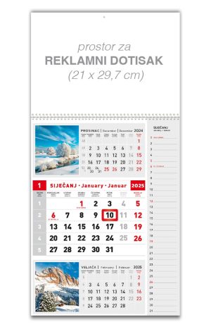 Veliki kolor note kalendar