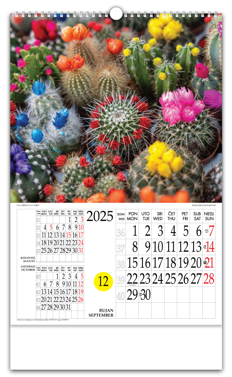 Rotacijski zidni kalendar - "Sa cvijeta na cvijet" - Slika 9