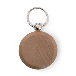 Okrugli drveni privjesak