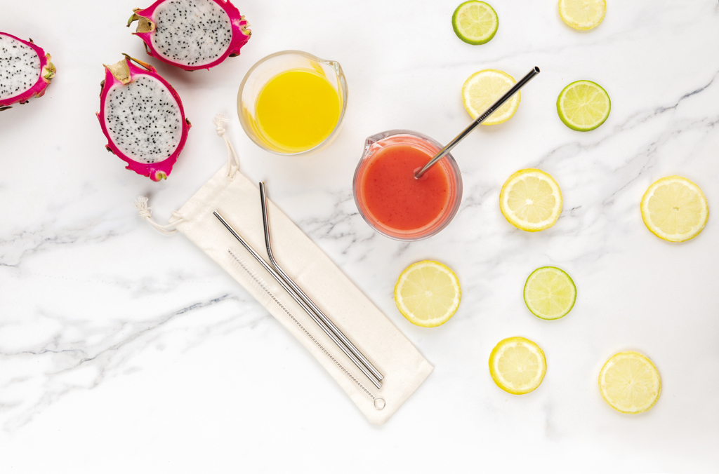 Reusable stainless steel 3 pcs straw set - Slika 6