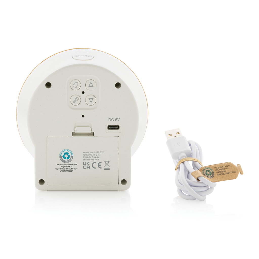 Utah RCS rplastic and bamboo LCD desk clock - Slika 4