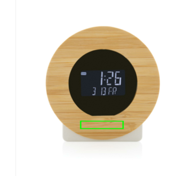 Utah RCS rplastic and bamboo LCD desk clock - Slika 9