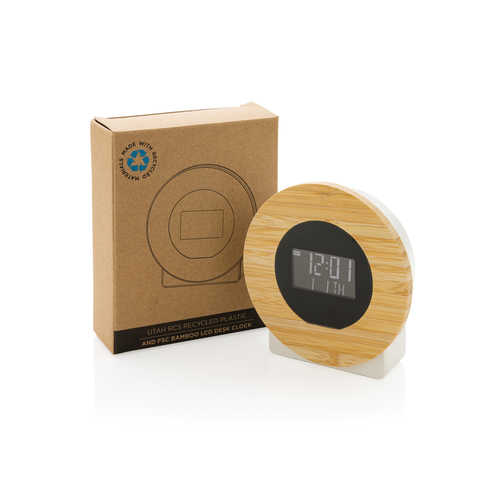 Utah RCS rplastic and bamboo LCD desk clock - Slika 7