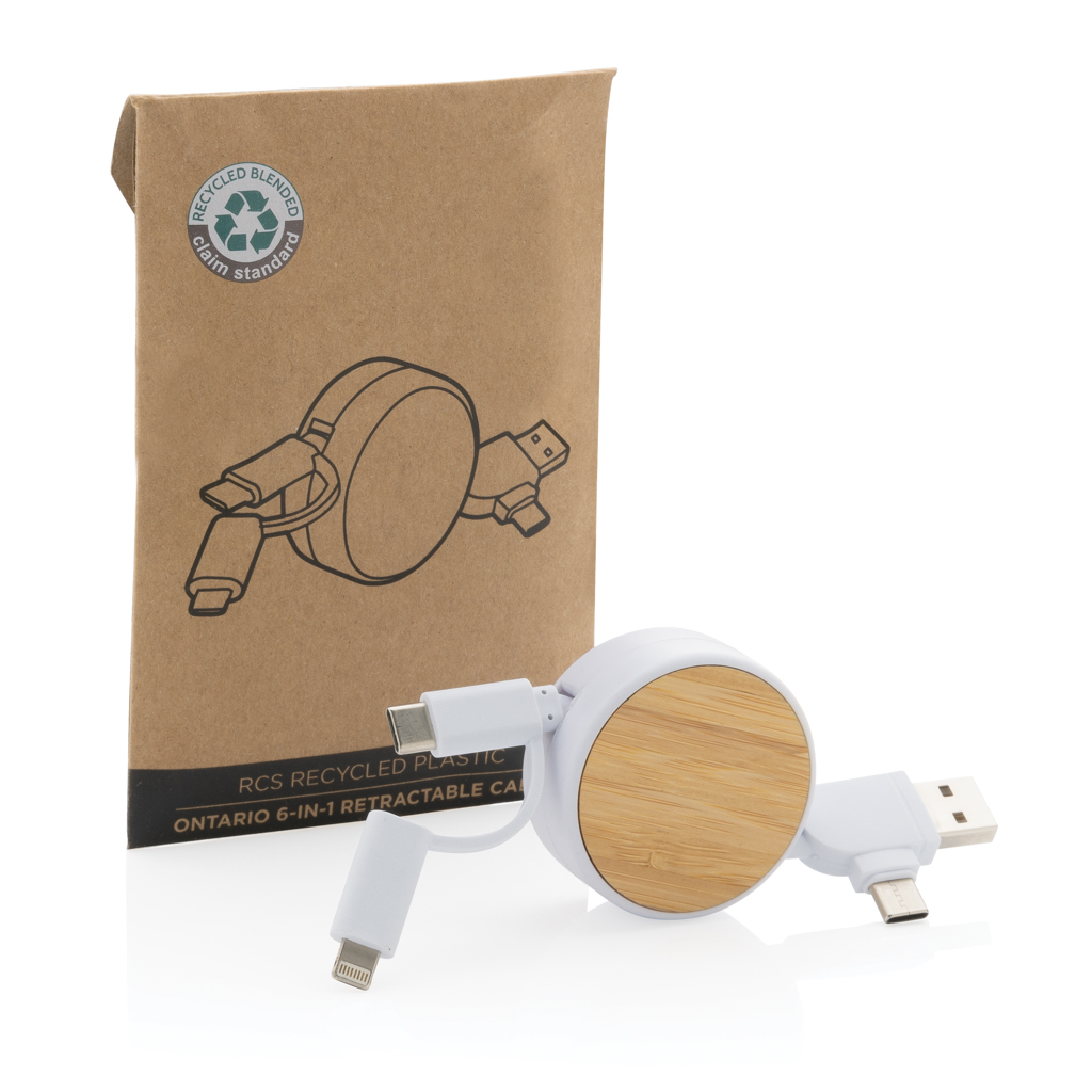 RCS recycled plastic Ontario 6-in-1 retractable cable - Slika 11