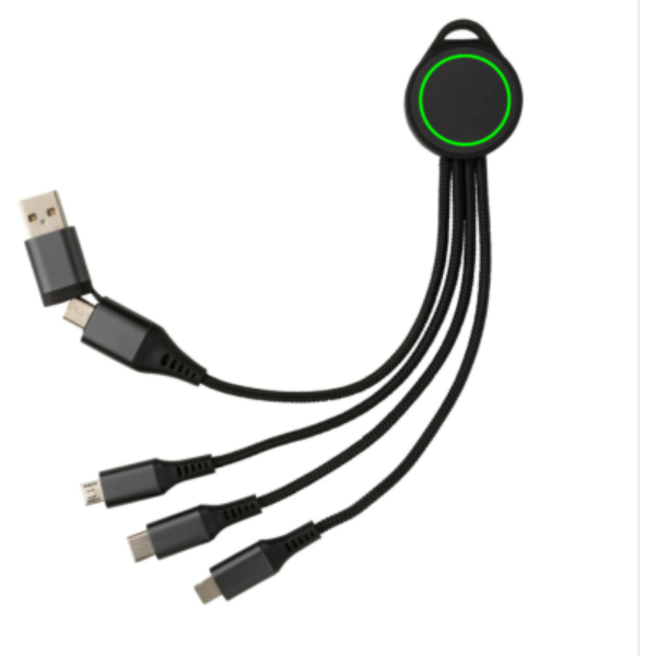 Terra RCS recycled aluminium 6-in-1 charging cable - Slika 11