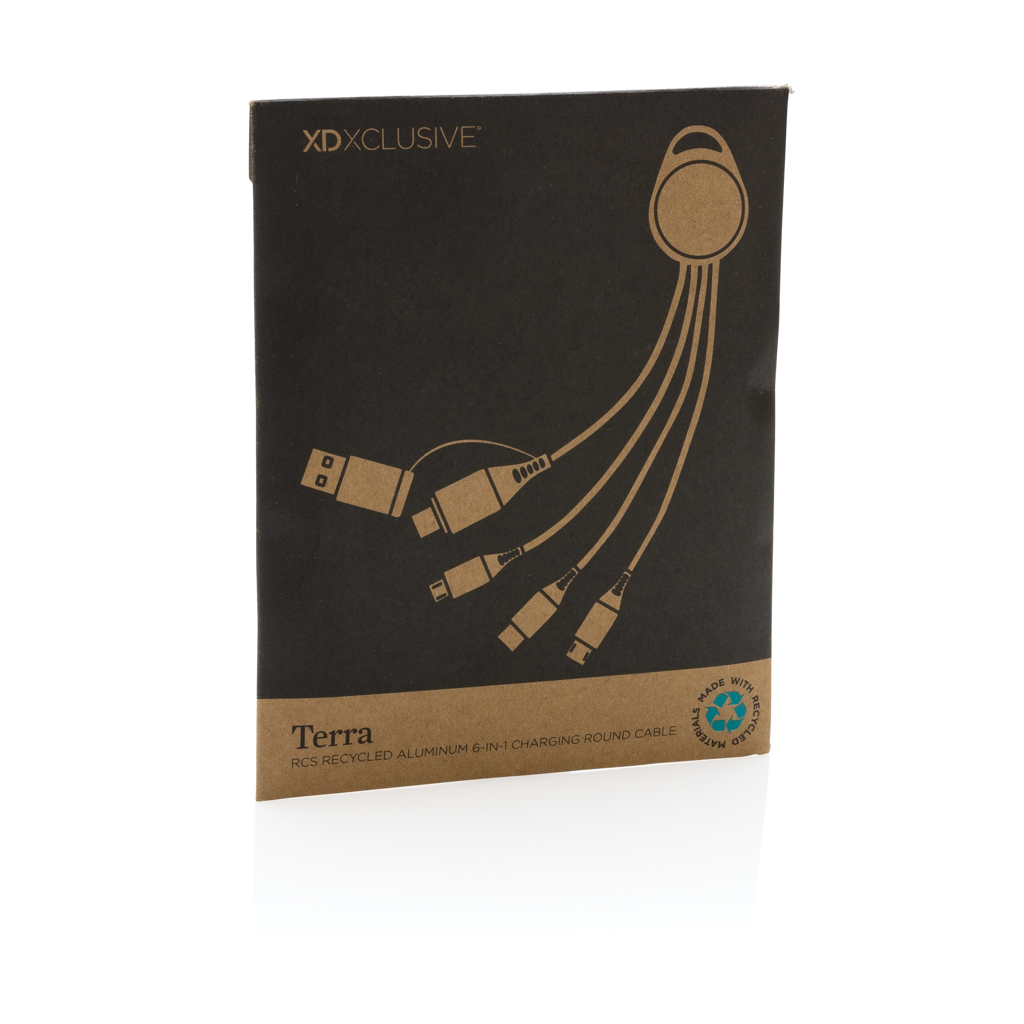 Terra RCS recycled aluminium 6-in-1 charging cable - Slika 10
