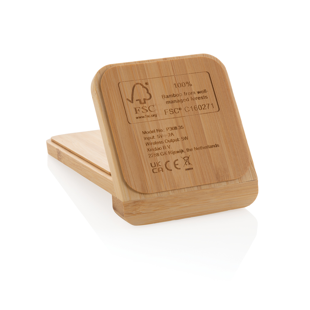 Bamboo 5W wireless charging stand - Slika 7