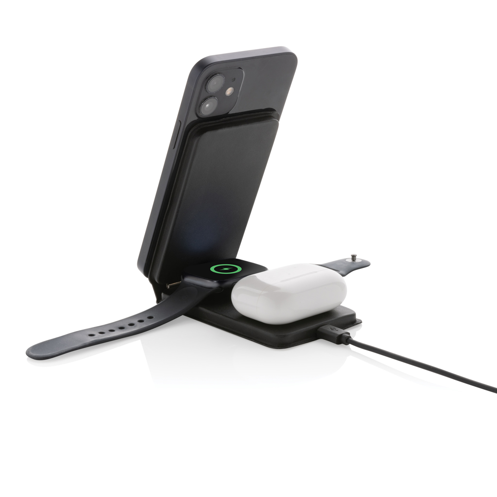 Swiss Peak RCS rPU 15W 3-in-1 magnetic wireless charger - Slika 8
