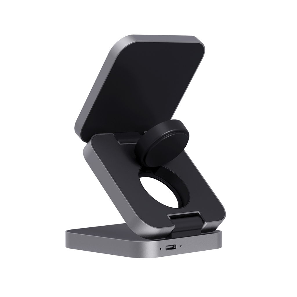 Terra RCS recycled aluminum foldable 3 in 1 15W charger - Slika 3