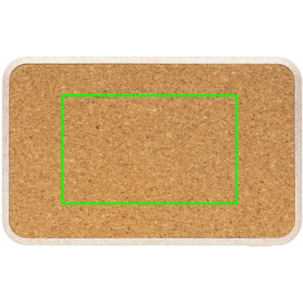 Cork and Wheat 5.000 mAh pocket powerbank, brown - Slika 12