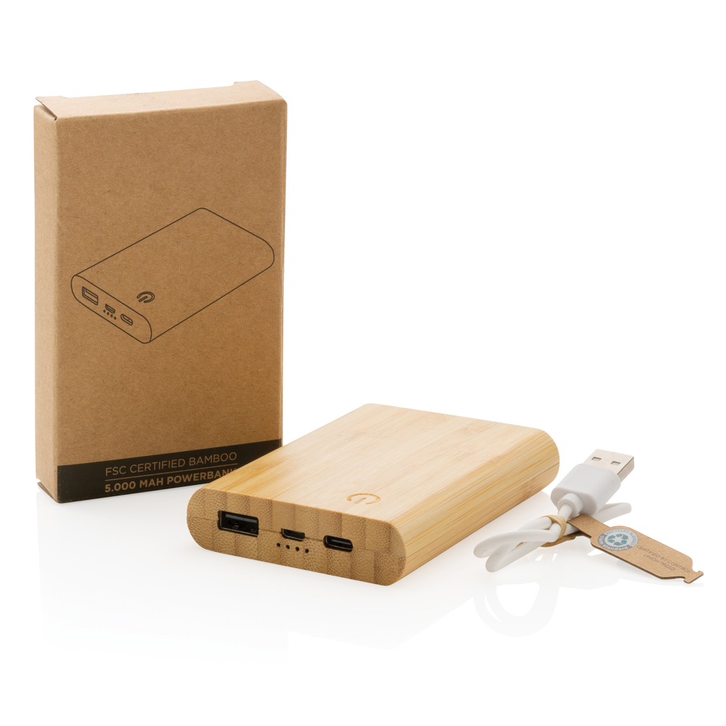 Bamboo 5.000 mAh powerbank - Slika 12