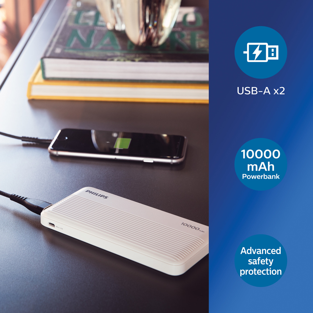 Philips 10.000 mAh slim powerbank - Slika 9