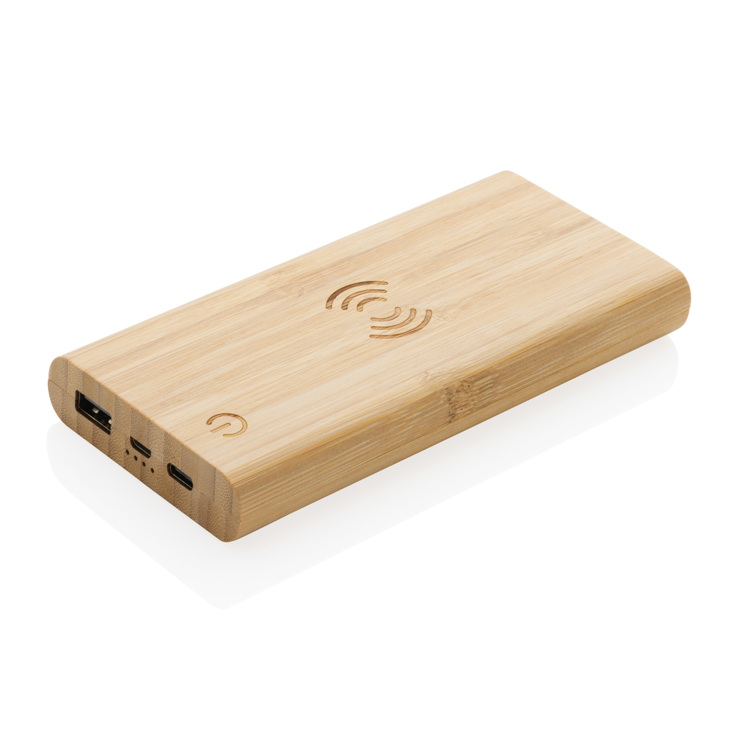 Bamboo 8.000 mAh 5W wireless powerbank - Slika 2