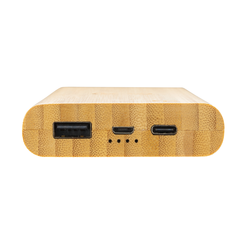 Bamboo 8.000 mAh 5W wireless powerbank - Slika 7