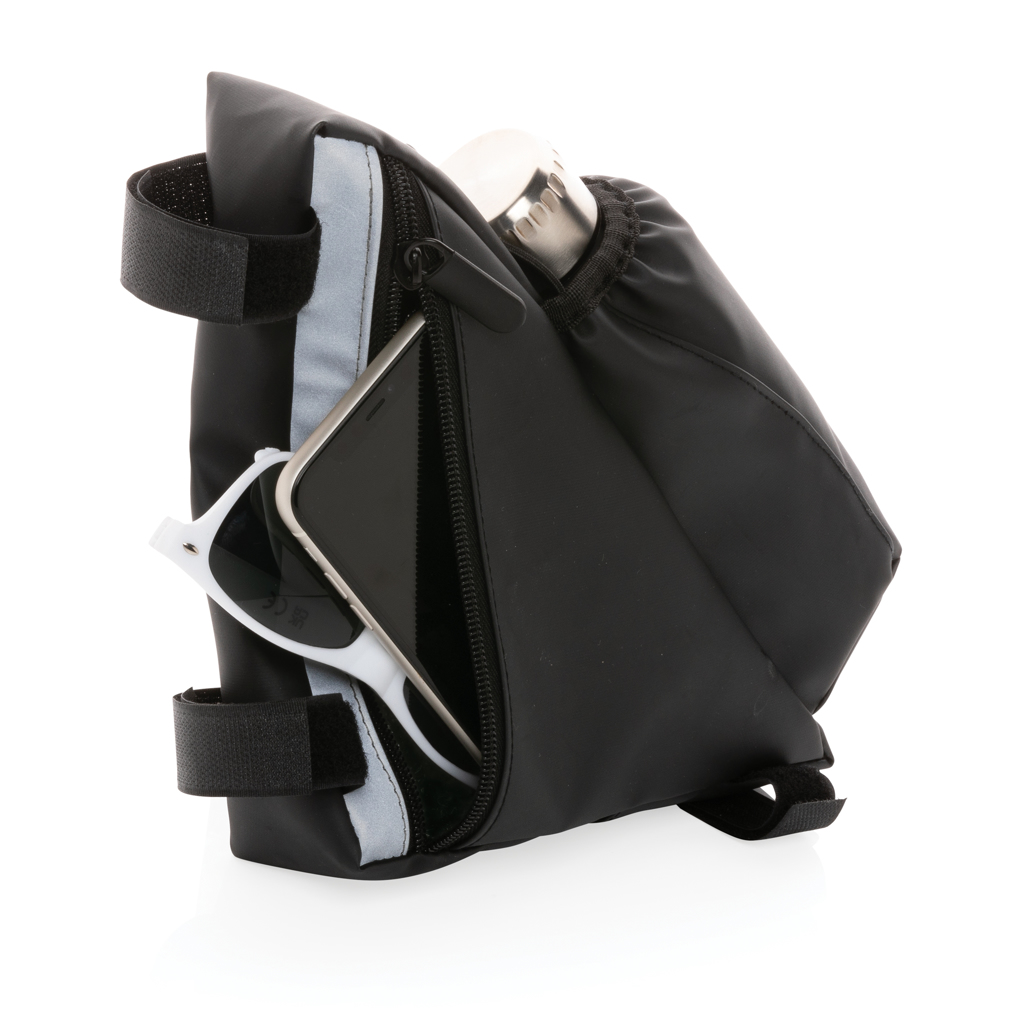 PU high visibility bike frame bag with bottle holder - Slika 6
