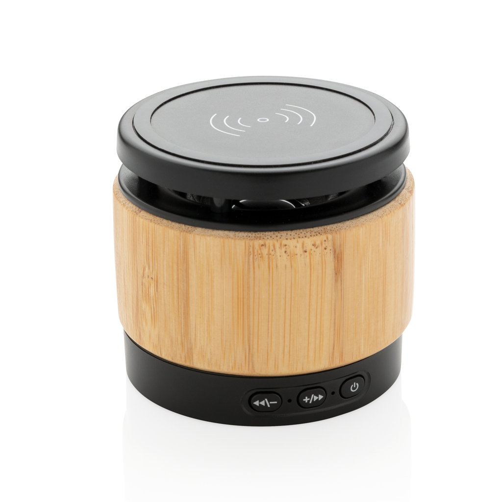 Bamboo wireless charger speaker - Slika 2