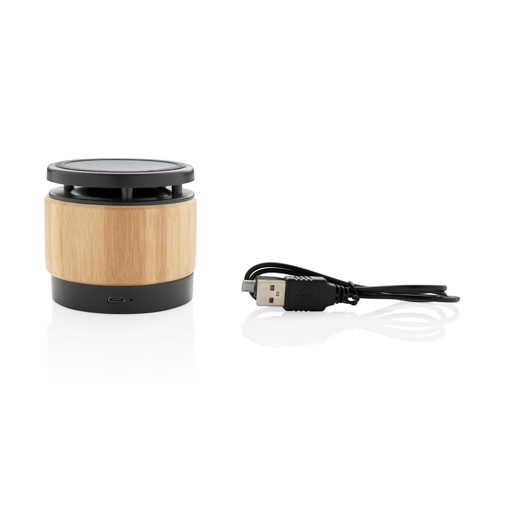 Bamboo wireless charger speaker - Slika 4