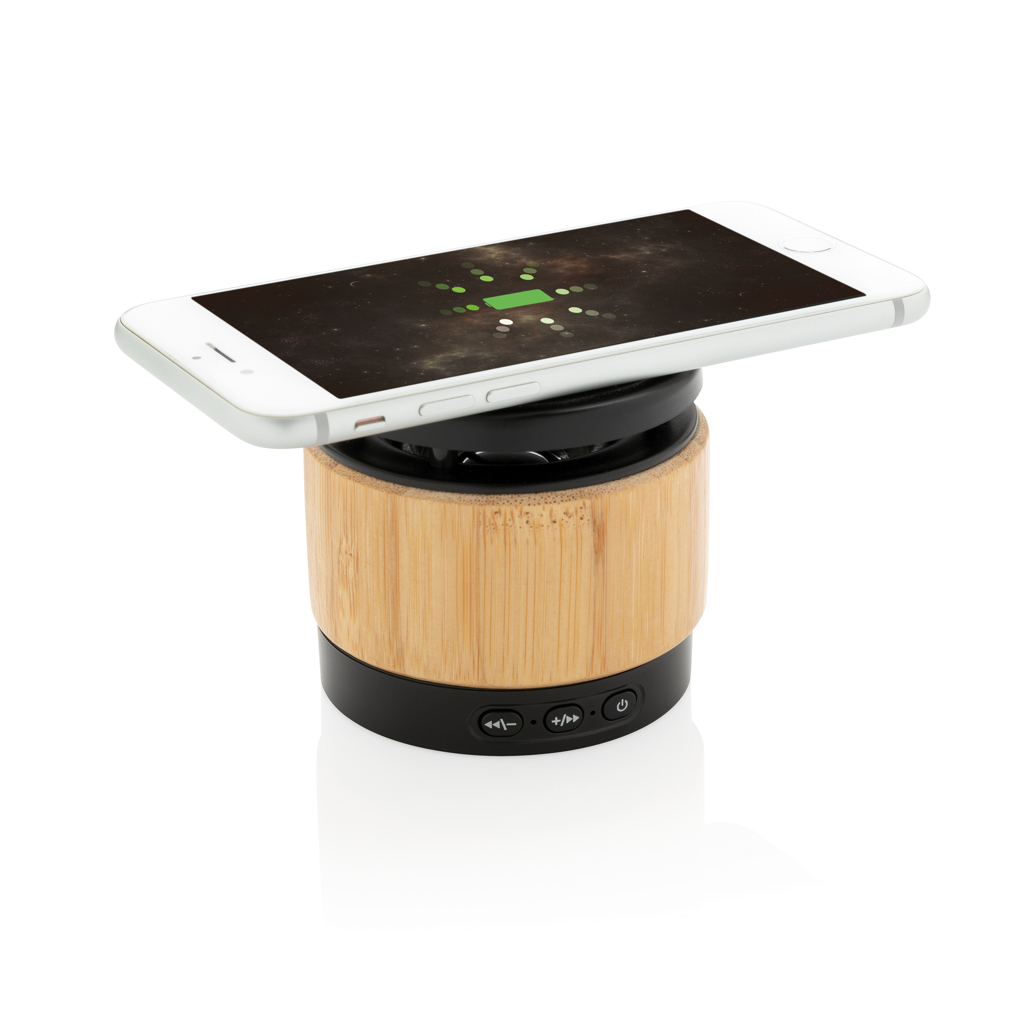 Bamboo wireless charger speaker - Slika 6