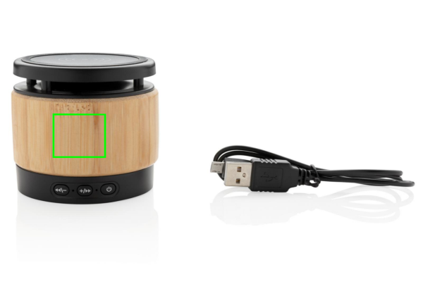 Bamboo wireless charger speaker - Slika 12