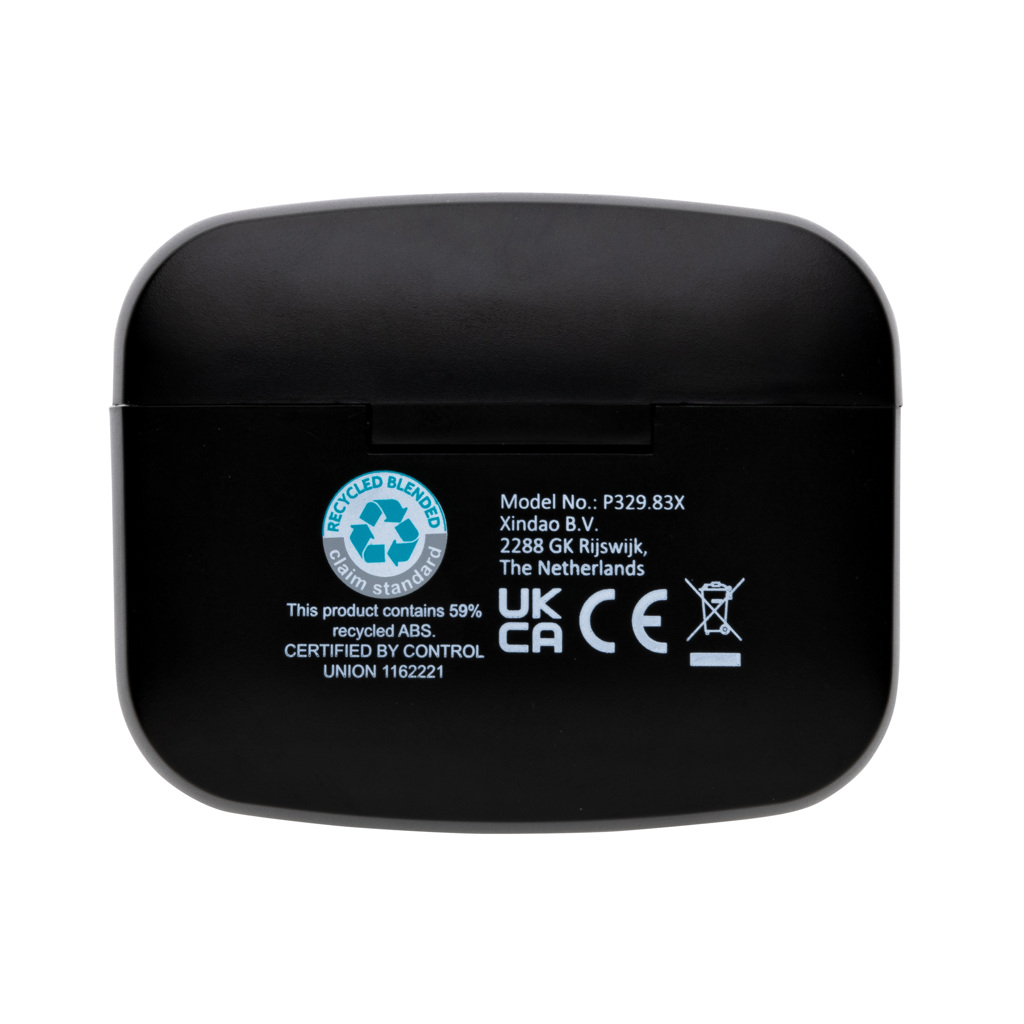 RCS recycled plastic Swiss Peak ANC TWS earbuds - Slika 7