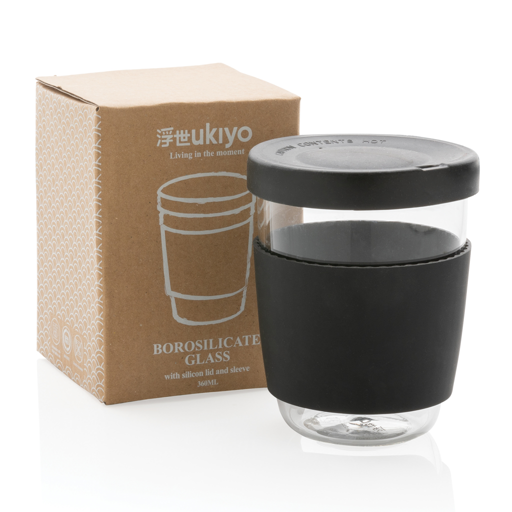 Ukiyo borosilicate glass with silicone lid and sleeve - Slika 9