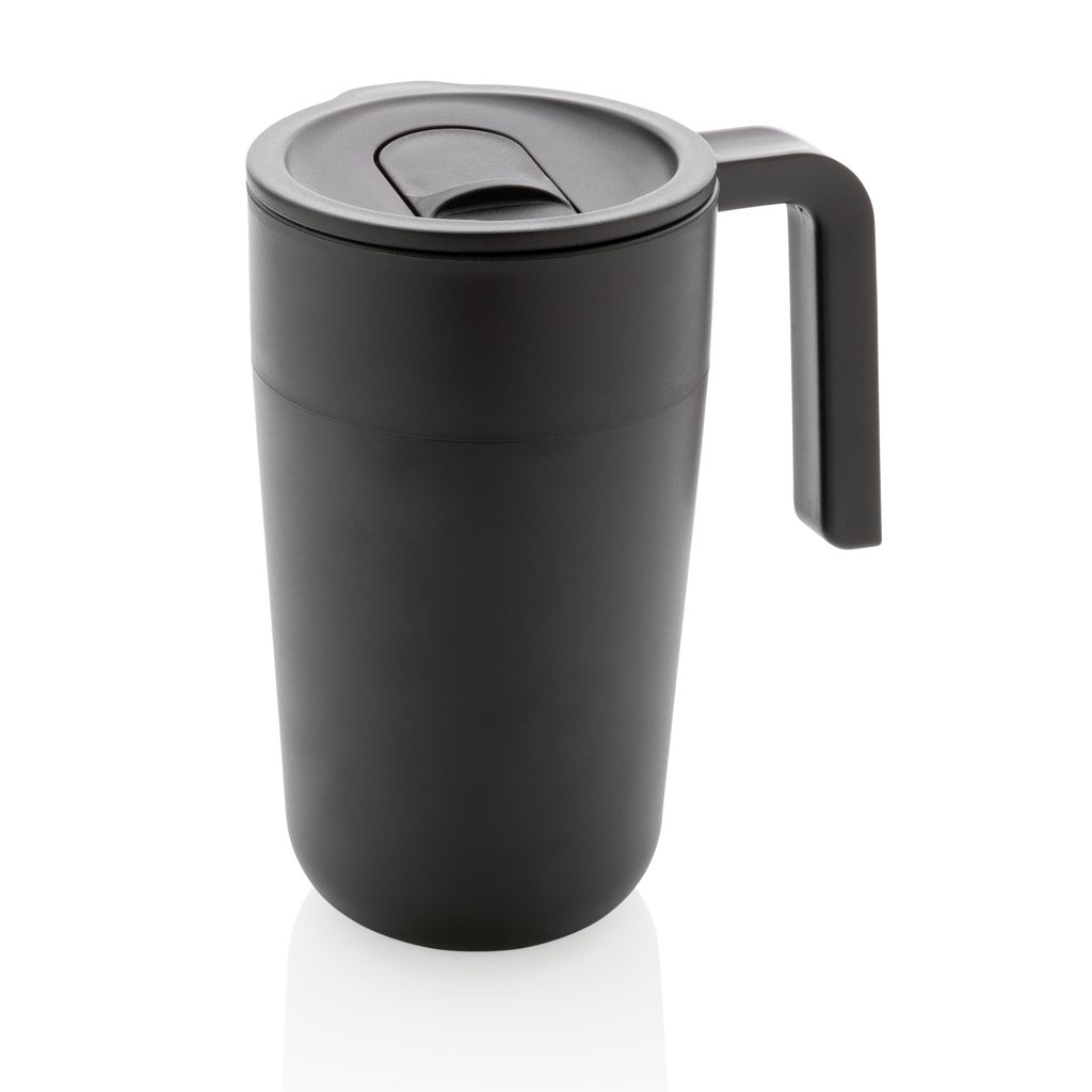 GRS Recycled PP and SS mug with handle - Slika 8