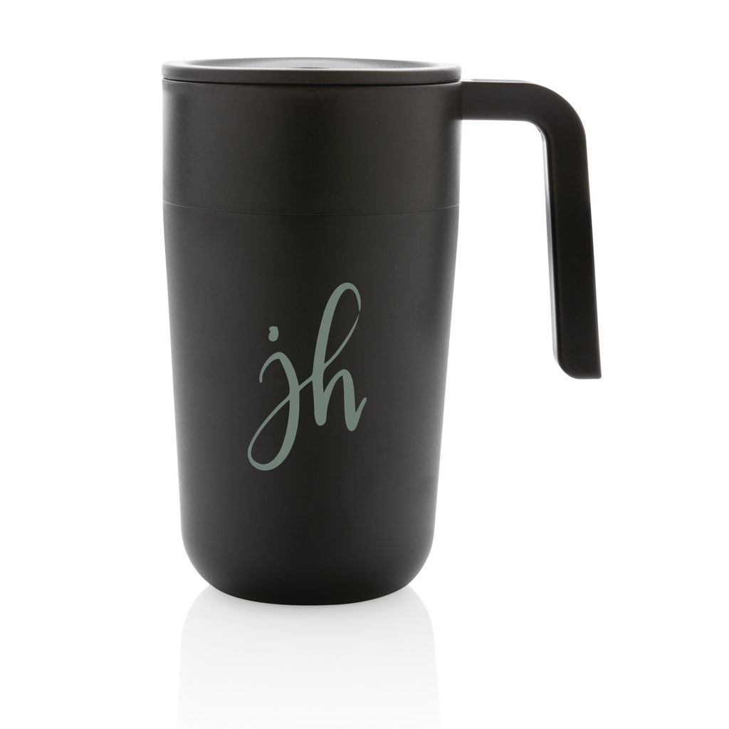 GRS Recycled PP and SS mug with handle - Slika 9