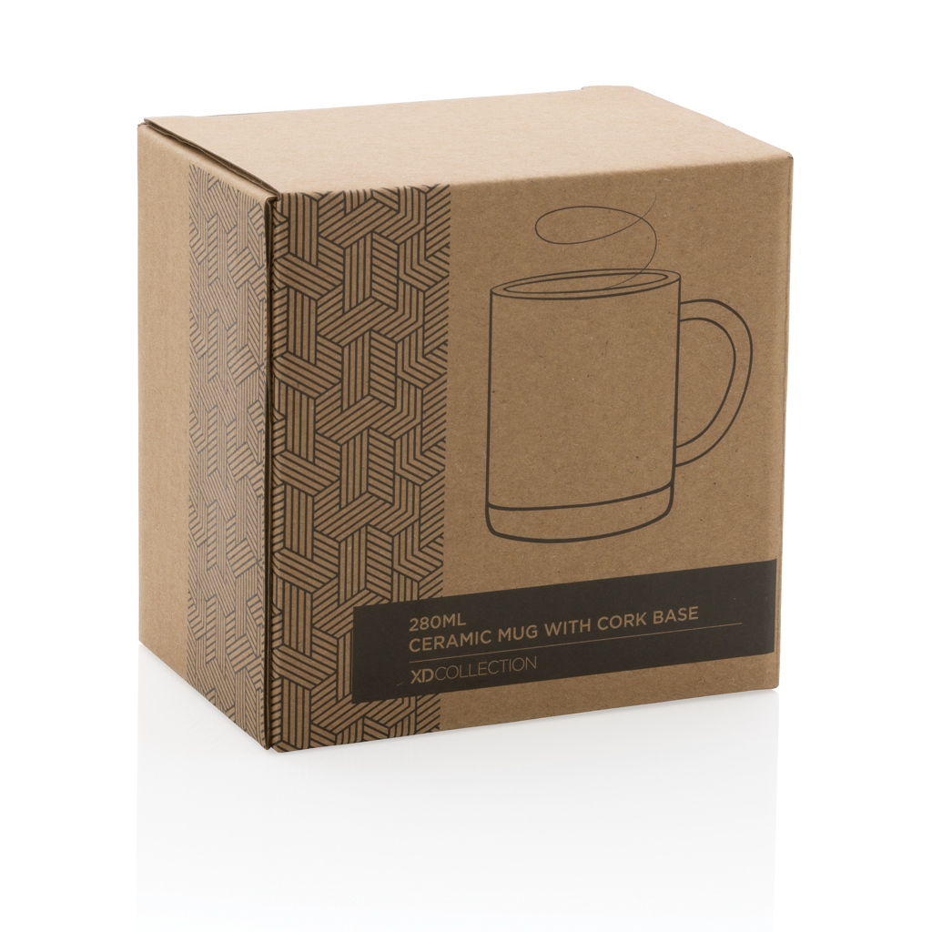 Ceramic mug with cork base 280ml - Slika 11