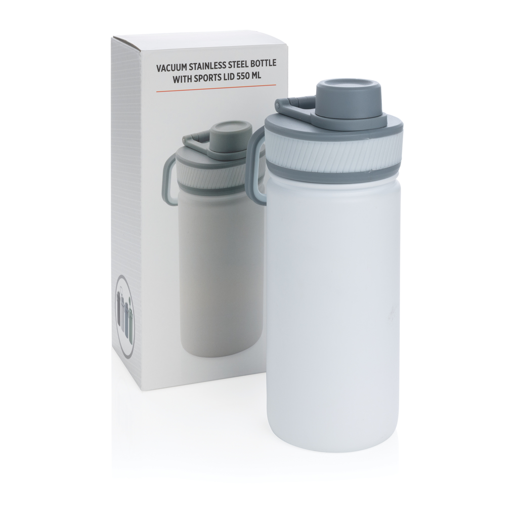 Vacuum stainless steel bottle with sports lid 550ml - Slika 13