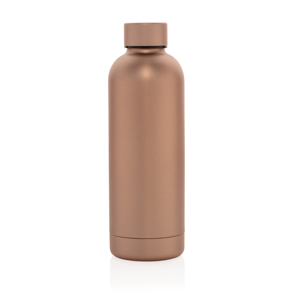 Impact stainless steel double wall vacuum bottle, golden - Slika 3