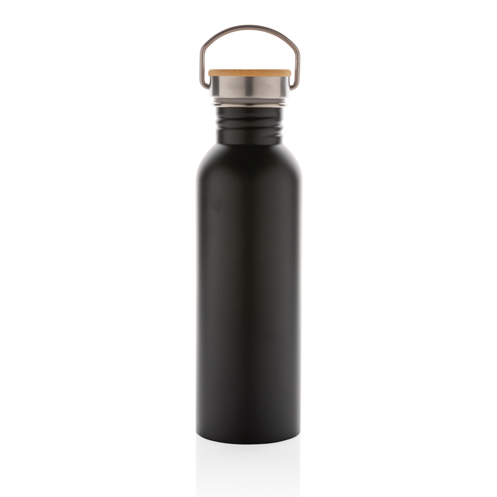Modern stainless steel bottle with bamboo lid - Slika 3