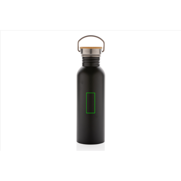 Modern stainless steel bottle with bamboo lid - Slika 10