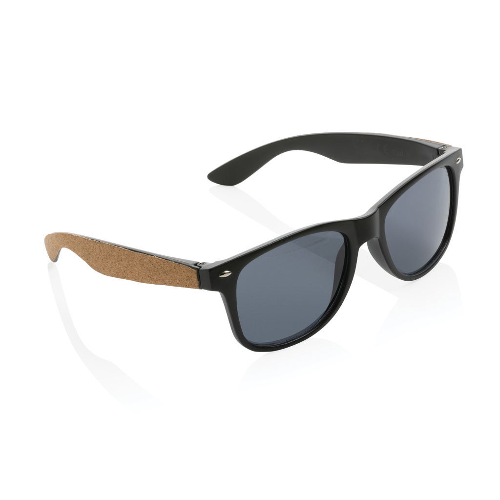 GRS recycled PC plastic sunglasses with cork - Slika 2