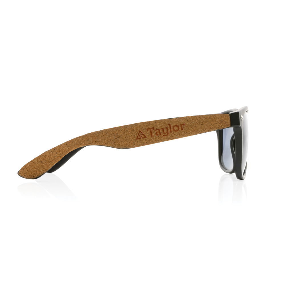 GRS recycled PC plastic sunglasses with cork - Slika 5