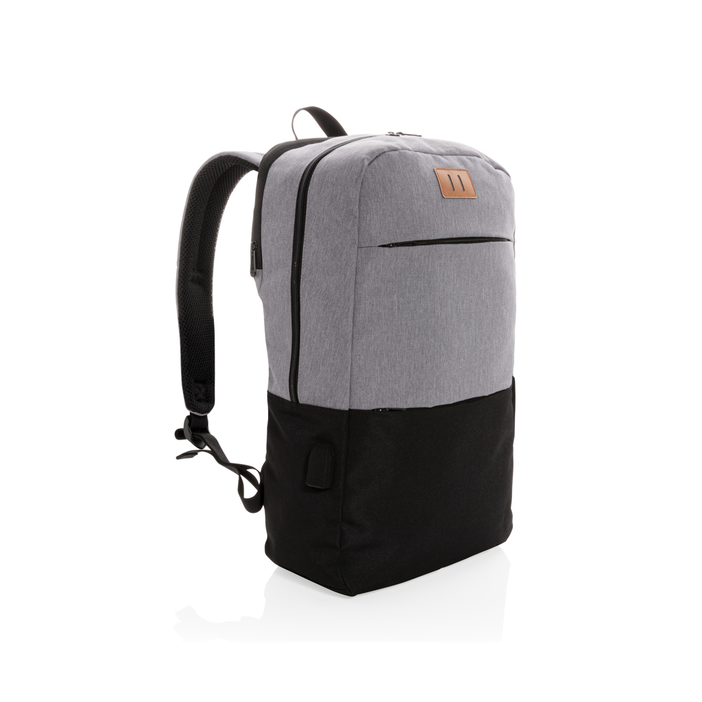 Modern 15.6" USB & RFID laptop backpack PVC free - Slika 2