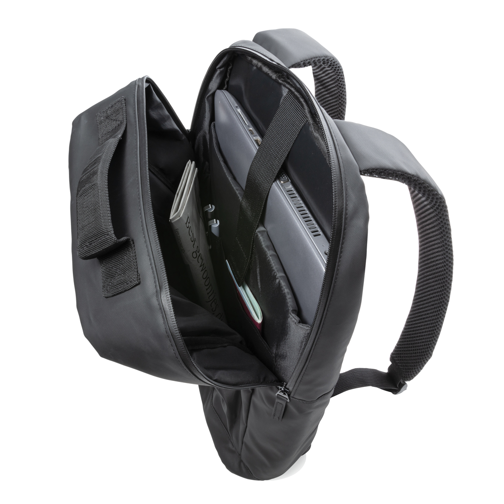 Fashion black 15.6" laptop backpack PVC free - Slika 8
