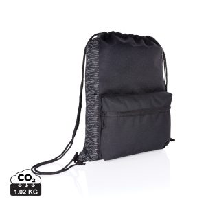 AWARE™ RPET Reflective drawstring backpack