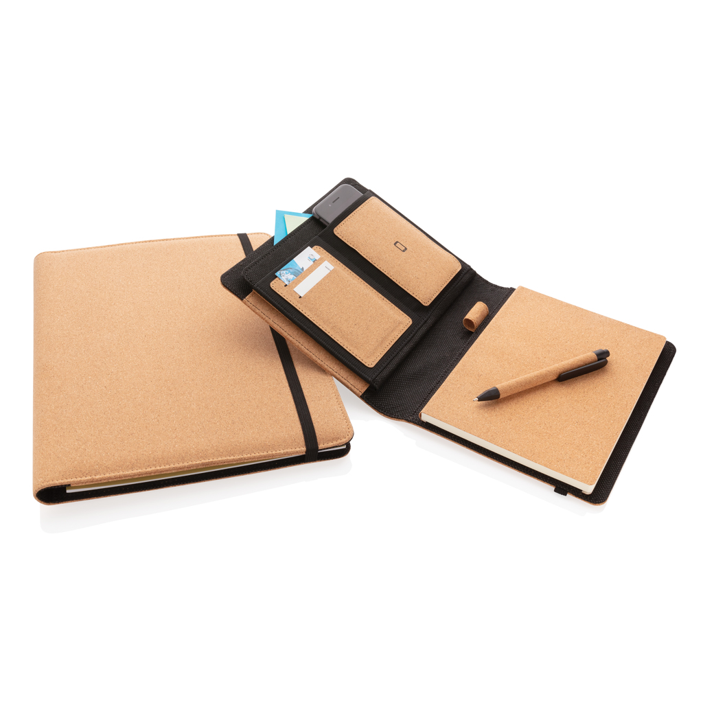 Deluxe cork portfolio A4 with pen - Slika 10