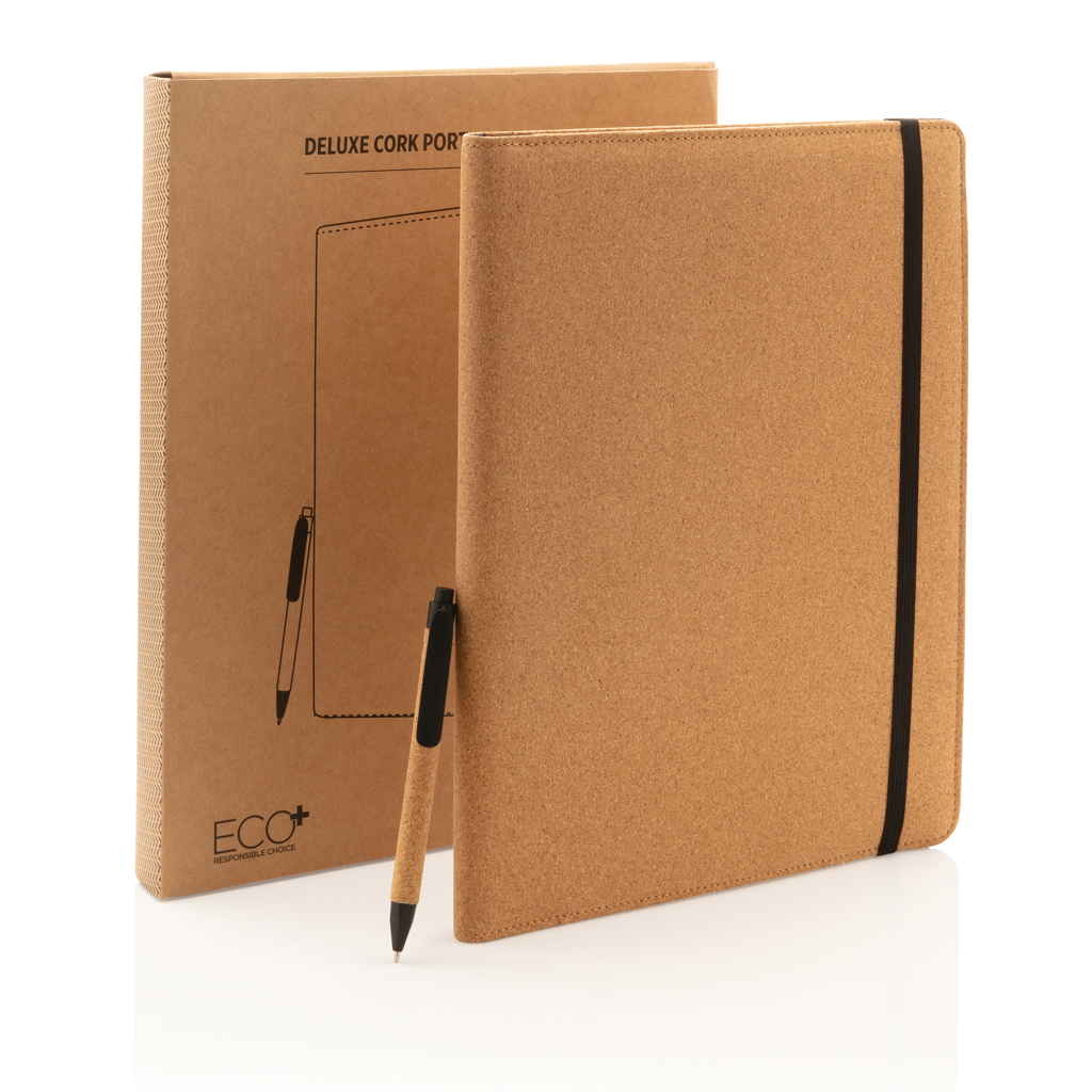 Deluxe cork portfolio A4 with pen - Slika 14