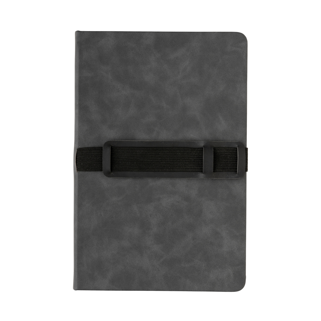 Deluxe hardcover PU notebook A5 with phone and pen holder - Slika 7