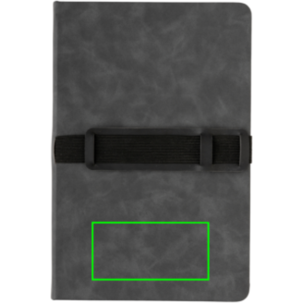 Deluxe hardcover PU notebook A5 with phone and pen holder - Slika 11