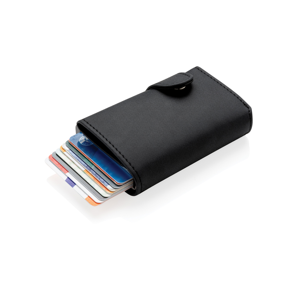 Standard aluminium RFID cardholder with PU wallet - Slika 2