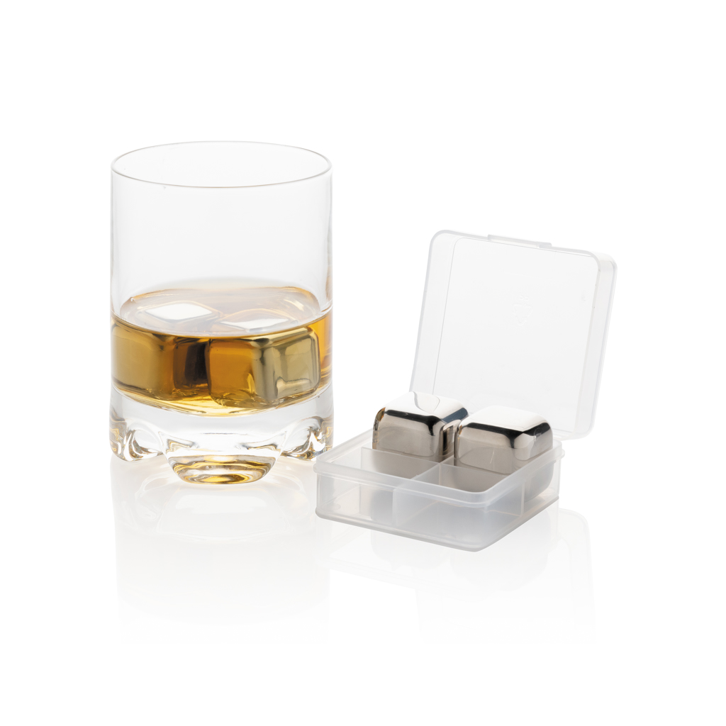 Re-usable stainless steel ice cubes 4pc - Slika 2
