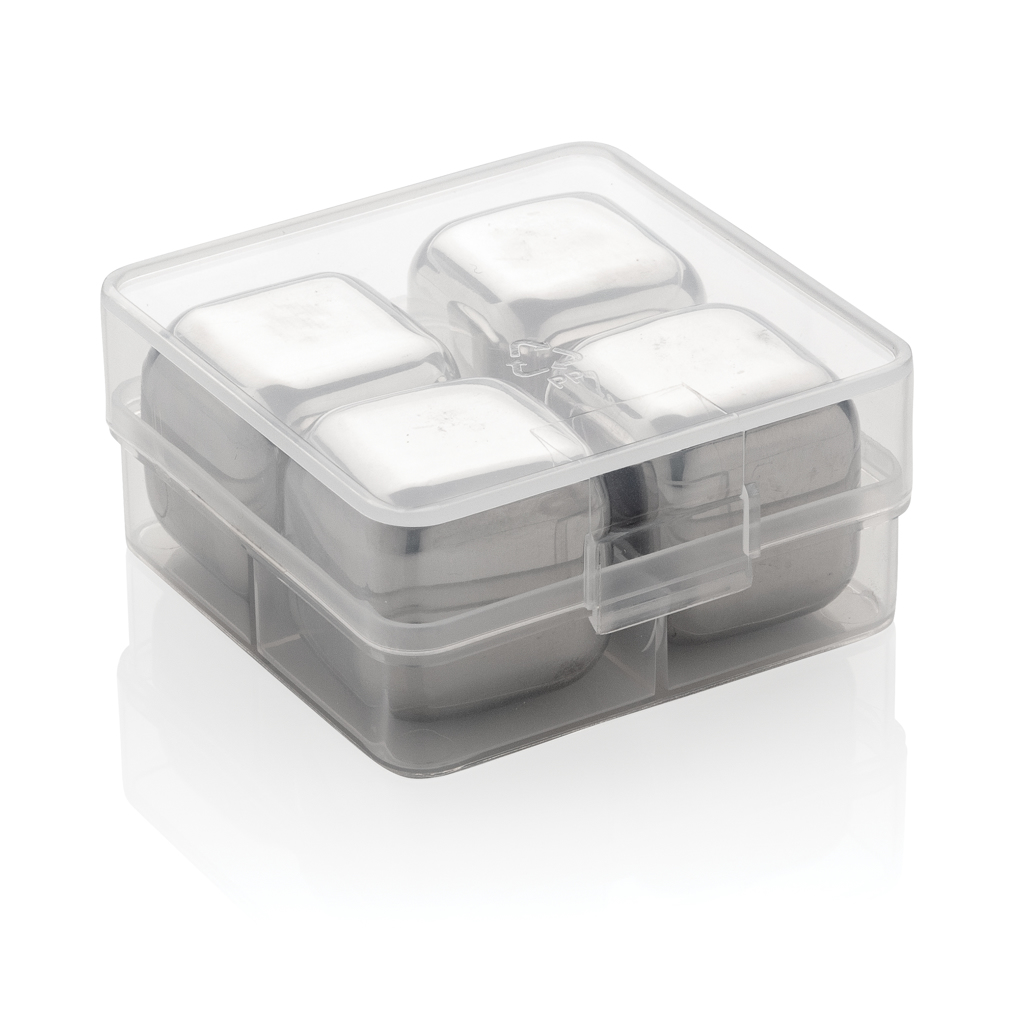 Re-usable stainless steel ice cubes 4pc - Slika 4